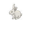 Cute hand-drawn rabbit