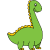 Dino langhals vert dinosaures enfants T-shirt