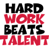 Hard work beats talent