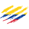 Colombie Drapeau Grattoir drapeau colombien