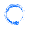 Circle Design Brush Blue