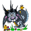 Osterhase mit Kueken