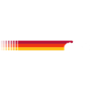 Sunset Stripes Bike Silhouette