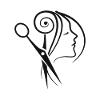 Coiffeuse salon de coiffure Beauty Studio Logo