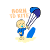 Kite Surfer Nato per aquilone Bambino Bambino Idea regalo