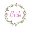 Bridal Wreath Pink Lettering