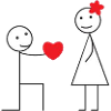 heart baton character