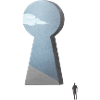 View through the keyhole