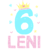 6. Geburtstag Leni Prinzessin Krone Einhorn