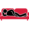 Couch Sleeping Sofa Tired Icon