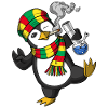 Penguin Smoking Weed