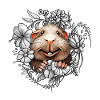 Cobayes et fleurs