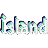 Islande – Lettrage tropical 3D