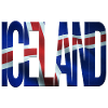 Iceland design with flag pattern
