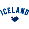Iceland Blue Map Bow Design