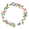 Floraler Kranz Pastel personnalisable
