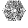 Madrid City Map (White)