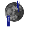 Mond Grafik mit Zitat