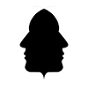 Double profile silhouette