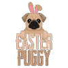 Easter Pug Dog Easter