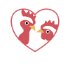 J’aime poulets mignons poulet