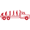 Evolution camion chauffeur professionnel cadeau