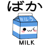 Milk Shake Cartoon Śmieszne japońskie retro z lat 90. Kawaii