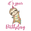 happy birthday wishes to you sloth sweet