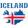 Iceland Flag Map