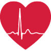 Heart ECG pulse