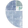 Distressed Fibonacci Spiral