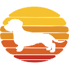 Dog Dachshund Sunset Design