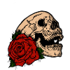 Skull and Rose
