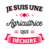 AGRICULTRICE QUI DÉCHIRE