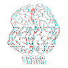 Erreur cérébrale néon glitch