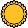 Thick big sun