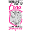 Samojede Frau Samojeden Mädchen Schlittenhund