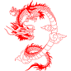 JAPANESE RED DRAGON 🐉 Chinese Dragon