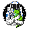 Chat étranger d’astronaute