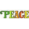 Peace. Peace and love