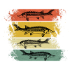 Retro Beluga Sturgeon