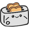 Toaster and bread