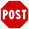 Post Vej skilt