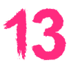 Numero 13 Preferito Pennello Rosa