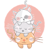 Cat Stack Kawaii Japon Anime