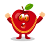 Funny Apple Character