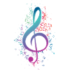 Sheet Music Key Musician Gift Violin Closures