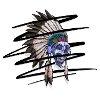 Sketchy Indian Skull