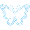 Diamond Butterfly Blue