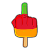 Lutschfinger Stinkefinger Flutschfinger Ice